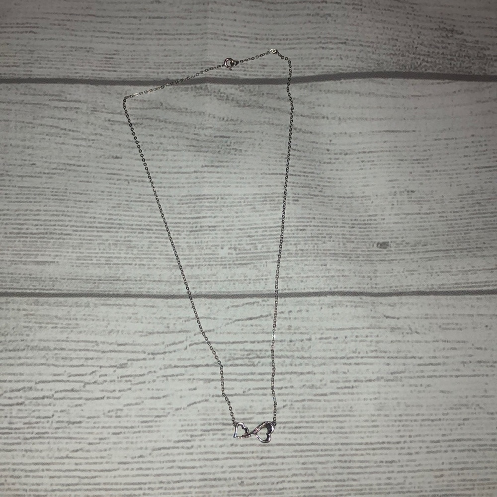 Sterling Silver Infinity Heart Necklace - Picture 2 of 6